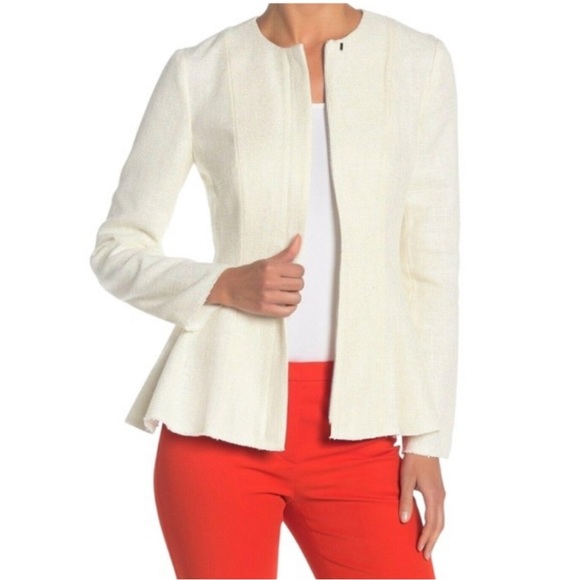 Theory Movement Jacket Blazer in Canvas Tweed Sz 6 - Picture 3 of 10